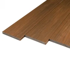 New PrimeDeck Vlonderplank composiet massief 2,3 x 19 cm Forest Brown vlak/houtnerf