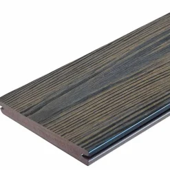 Clearance Eva-Last Vlonderplank composiet massief 2,4 x 19 cm driftwood dark schorsmotief