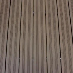 Clearance C-Wood Vlonderplank composiet semi massief 2,1 x 14 cm bruin gevlamd (4 mtr) fijne ribbel en vlak