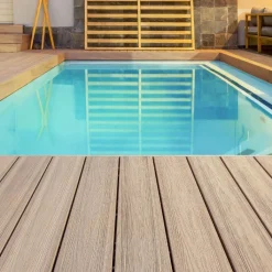 New Eva-Last Vlonderplank composiet semi massief 2,5 x 21 cm eiken vlak/schorsmotief