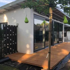 New Smaragd Vlonderplank hardhout Keruing 2,8 x 14,5 cm groef/vlak