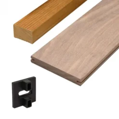 Online Smaragd Vlonderplank totaalpakket Cumaru 2,1 x 14,5 cm (4,60 mtr) geschaafd voor Deckwise clips
