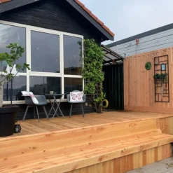 Discount TrendHout Vlonderplank totaalpakket Douglas 2,5 x 14 cm (3,00 mtr) gedroogd groef/ribbel