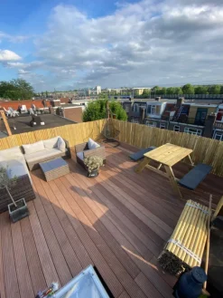 New Smaragd Vlonderplank totaalpakket hardhout Bankirai 2,1 x 14,5 cm (3,35 mtr) groef/vlak