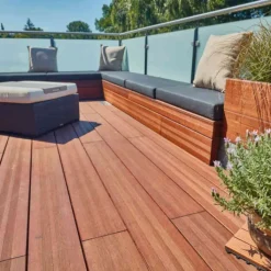 Online aMbooo Vlonderplank totaalpakket bamboe Supreme geolied coffee 2,0 x 20 cm (2,20 mtr) Frans profiel/vlak