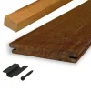 Discount Smaragd Vlonderplank totaalpakket hardhout Ipé 2,1 x 14,5 cm (3,65 mtr) geschaafd voor B-fix clips