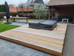 Hot Smaragd Vlonderplank totaalpakket hardhout Bankirai 2,8 x 14,5 cm (4,60 mtr) groef/vlak