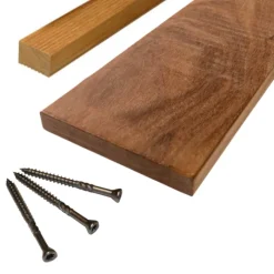 Hot Elephant Vlonderplank totaalpakket hardhout Cumaru 2,5 x 14 cm (3,05 mtr) vlak geschaafd