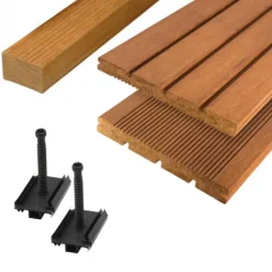 Sale Elephant Vlonderplank totaalpakket bamboe 2,0 x 20,0 cm (2,50 mtr) groef/fijne ribbel