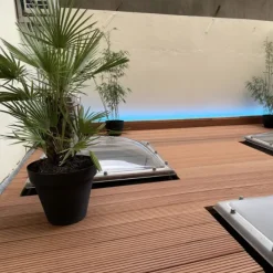 Smaragd Vlonderplank totaalpakket hardhout Bankirai 2,5 x 14,5 cm (4,30 mtr) groef/vlak