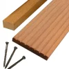 Outlet Smaragd Vlonderplank totaalpakket hardhout Keruing 2,8 x 14,5 cm (3,65 mtr) groef/vlak