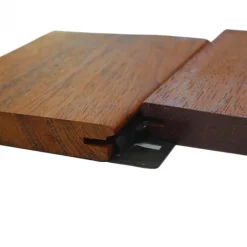 Discount Smaragd Vlonderplank totaalpakket hardhout Merbau 2,1 x 14,5 cm (3,95 mtr) geschaafd voor RVS clips