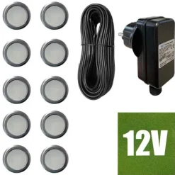 Clearance garden lights Vlonderspot set Luxi - 12 volt - 40 mm (set 10 stuks)