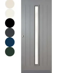 Sale Austria Voordeur IsoTherm HR++ - Aspen - Stomp - Dekkend voorgelakt grijs