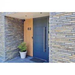 Best Austria Voordeur IsoTherm Modern - Garmisch - Stomp - Dekkend voorgelakt grijs