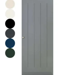 Austria Voordeur IsoTherm Modern - Villars - Stomp - Dekkend voorgelakt grijs