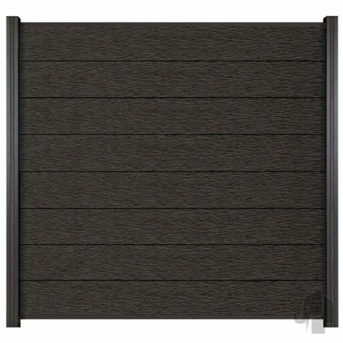 Online Elephant Zelfbouw schutting composiet Modular co-ex antraciet met antraciet profielen (180 x 180 cm)