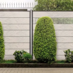 Hot Elephant Zelfbouw schutting composiet Modular bicolor grijs met antraciet alu accessoires (180 x 180 cm)