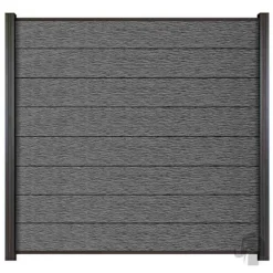 Discount Elephant Zelfbouw schutting composiet Modular co-ex rock grey - antra alu accessoires (180x180cm)