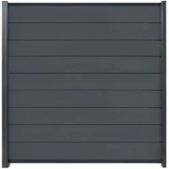 Online Elephant Zelfbouw schutting composiet Modular rock grey - antraciet alu accessoires (180 x 200 cm)