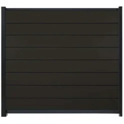 Sale Elephant Zelfbouw schutting composiet Modular antraciet - antraciet alu accessoires (180 x 180 cm)