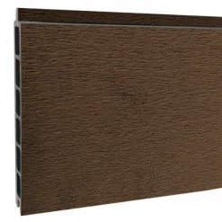 Elephant Zelfbouw schutting composiet Modular co-ex dark brown - zwart alu accessoires (180x180cm)